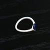 OLIO E ACETO Sterling Silver Moonstone/Lapis Lazuli/Red Snakeskin Jade Crown Ring OLIO-OA13F06-YL Blue (OA13F05)